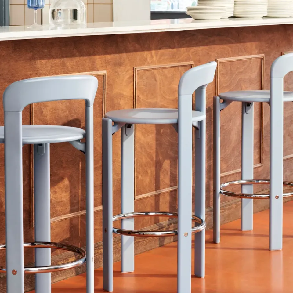 HAY Rey bar stool 75 cm, Slate Blue