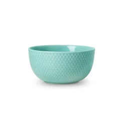 Breakfast Bowls^Lyngby Porcelæn Rhombe bowl 50 cl, aqua Turquoise