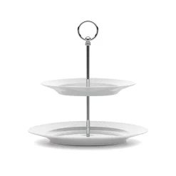 Cake Stands|Serving Platters & Dishes^Lyngby Porcelæn Rhombe cake dish Ø 27 cm, White
