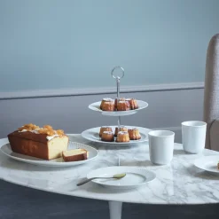 Cake Stands|Serving Platters & Dishes^Lyngby Porcelæn Rhombe cake dish Ø 27 cm, White