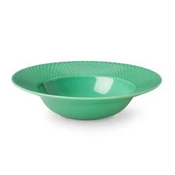 Deep Plates^Lyngby Porcelæn Rhombe deep plate , 24.5 cm Green
