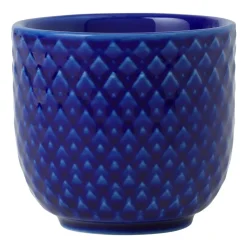 Egg Cups^Lyngby Porcelæn Rhombe egg cup Ø5 cm, Dark Blue