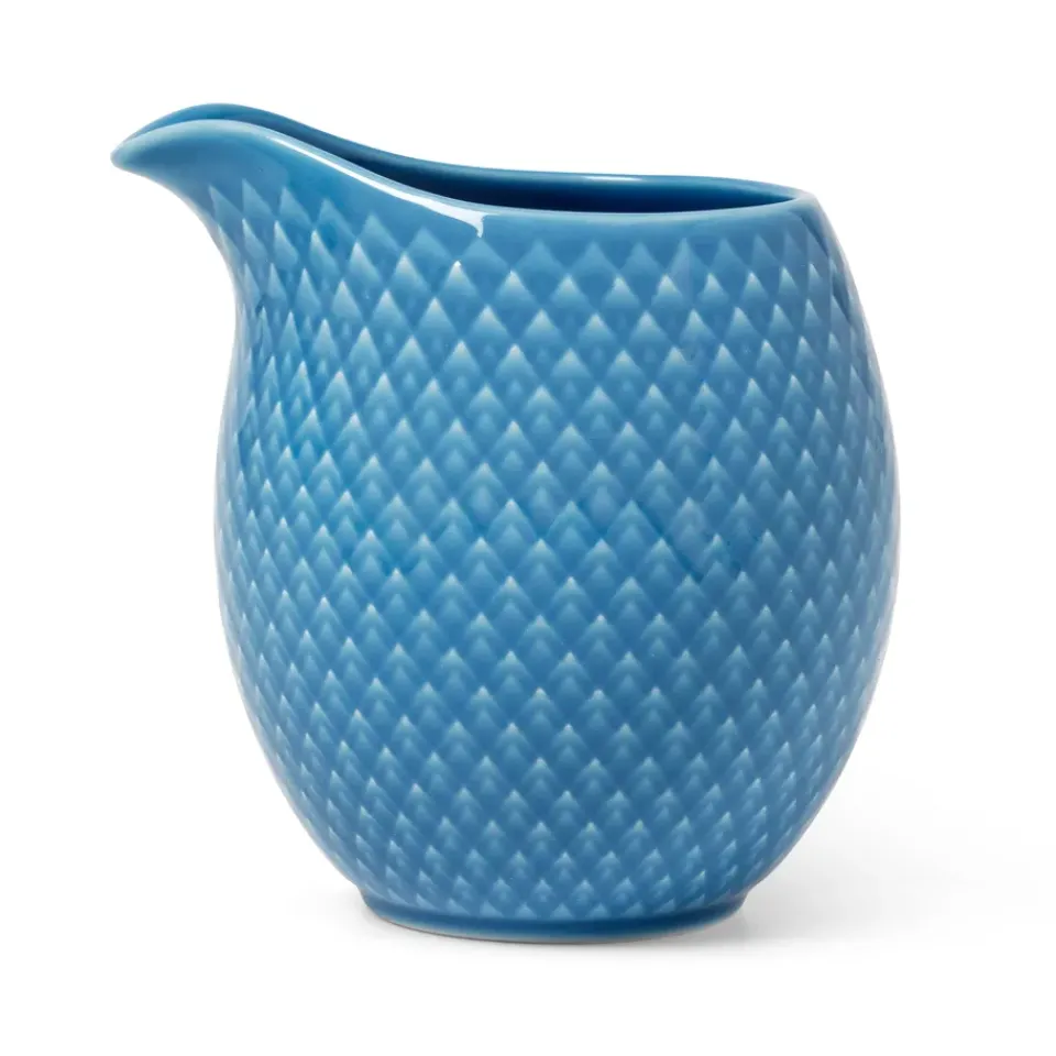 Milk Jugs^Lyngby Porcelæn Rhombe milk pitcher 39 cl, Blue