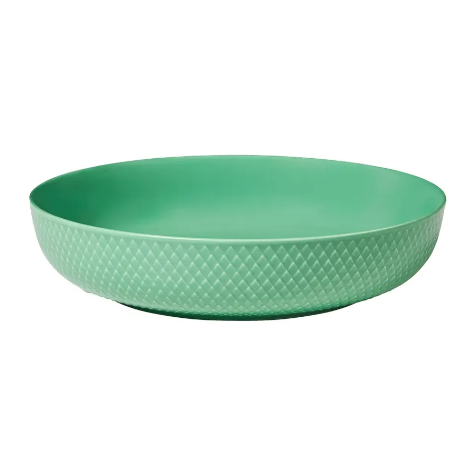New Lyngby Porcelæn Rhombe serving bowl Ø28 cm, Green
