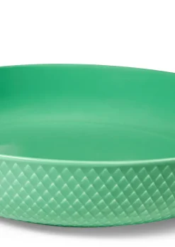 New Lyngby Porcelæn Rhombe serving bowl Ø28 cm, Green