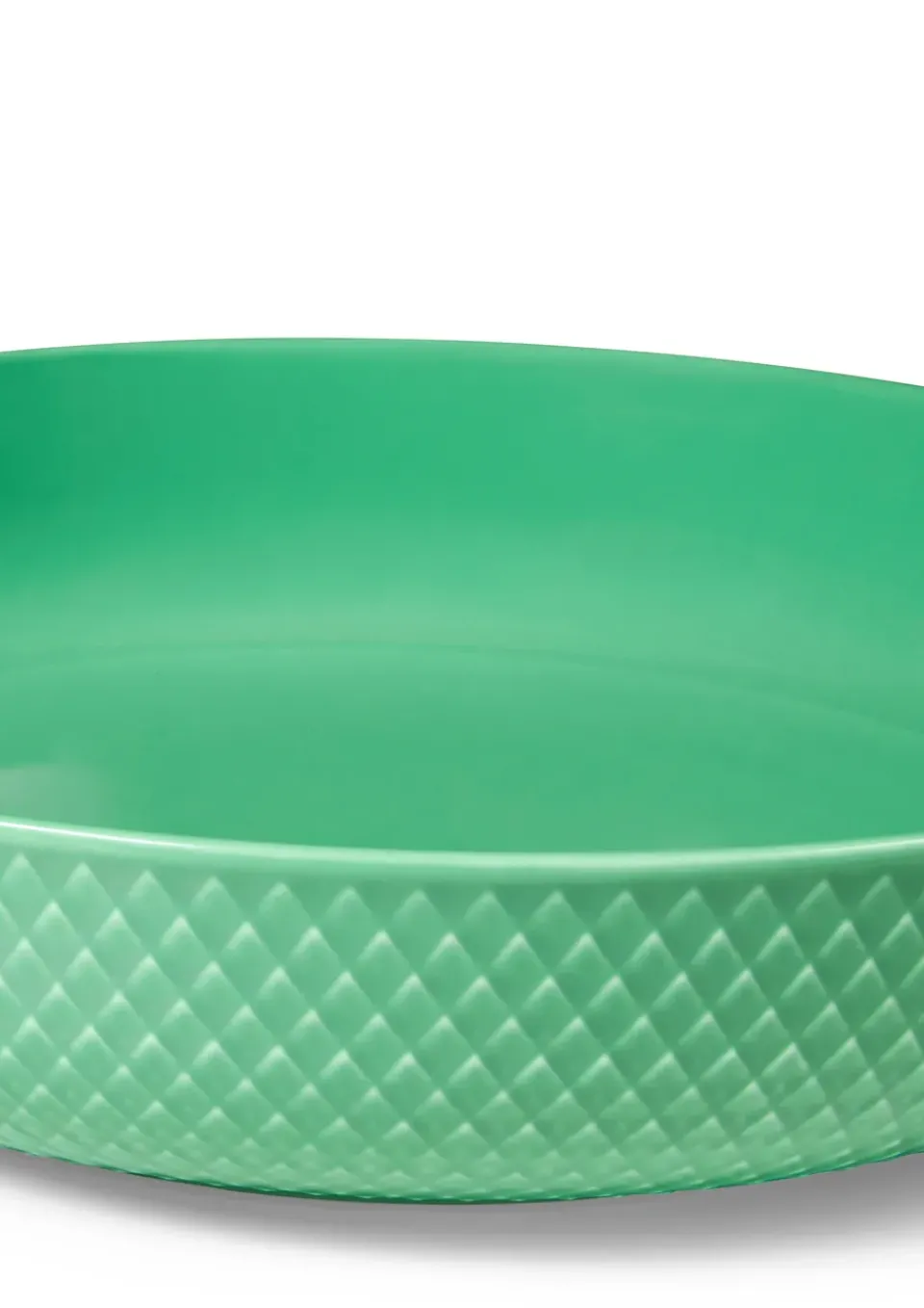 New Lyngby Porcelæn Rhombe serving bowl Ø28 cm, Green