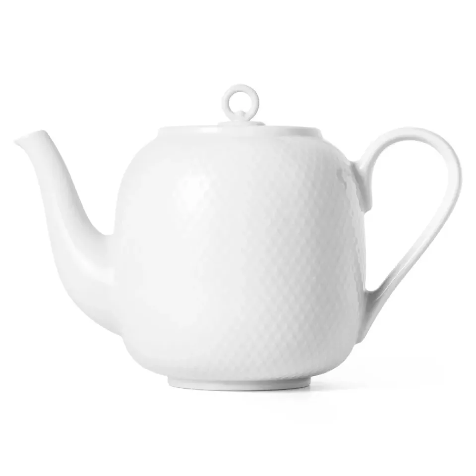 Clearance Lyngby Porcelæn Rhombe teapot 1.9 L, White