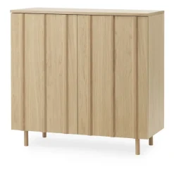 Display & Glass Cabinets|Display & Glass Cabinets^Normann Copenhagen Rib cabinet 96x98.5 cm, Oak Brown