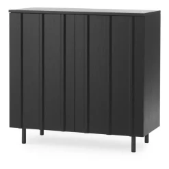 Display & Glass Cabinets|Display & Glass Cabinets^Normann Copenhagen Rib cabinet 96x98.5 cm, Soft Black