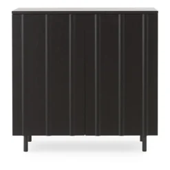 Display & Glass Cabinets|Display & Glass Cabinets^Normann Copenhagen Rib cabinet 96x98.5 cm, Soft Black