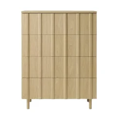 Dressers & Sideboards|Dressers & Sideboards^Normann Copenhagen Rib dresser 4 drawers, Oak Beige