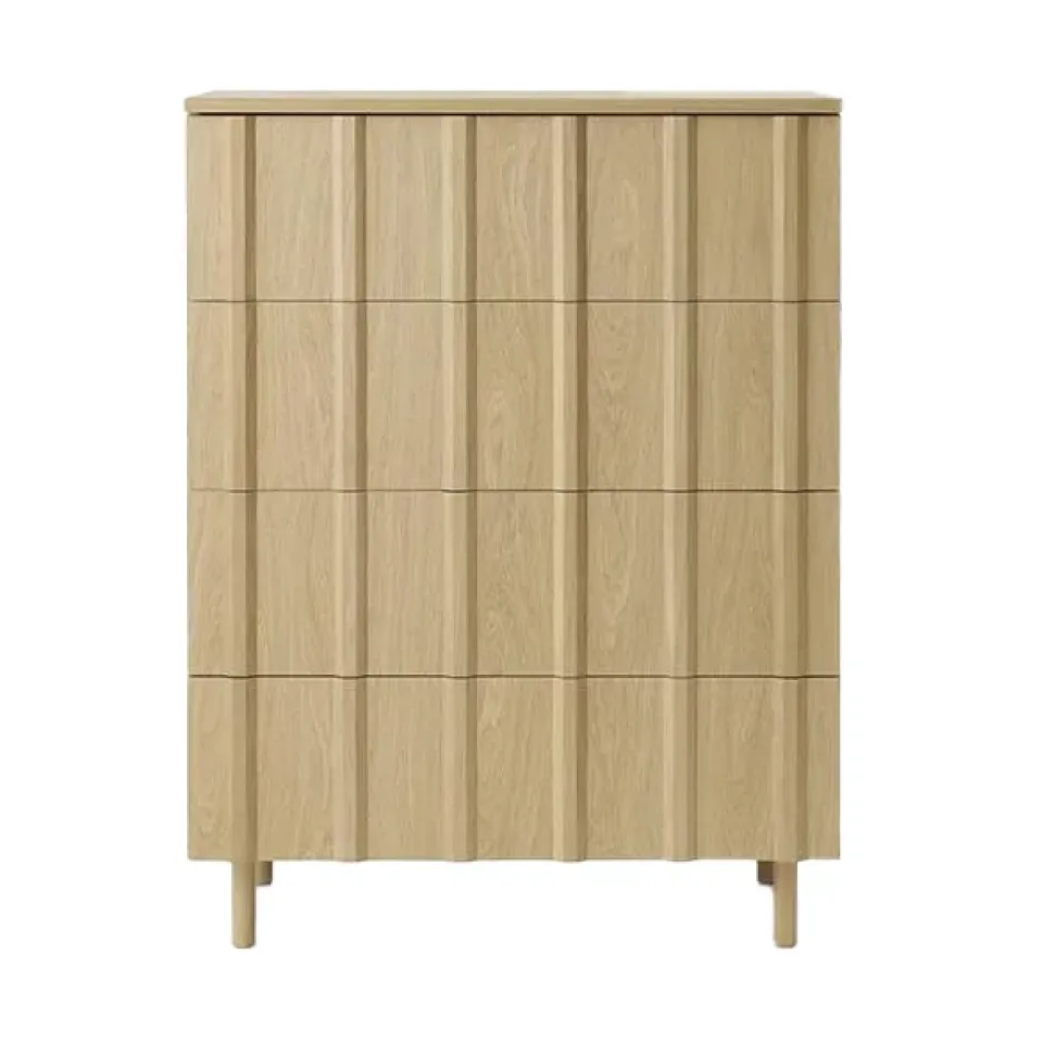 Dressers & Sideboards|Dressers & Sideboards^Normann Copenhagen Rib dresser 4 drawers, Oak Beige