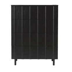 New Normann Copenhagen Rib dresser 4 drawers, Soft Black