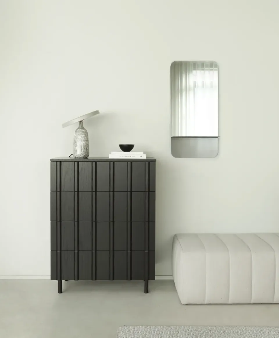 New Normann Copenhagen Rib dresser 4 drawers, Soft Black