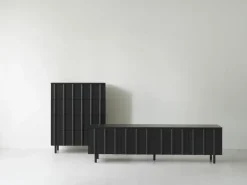 New Normann Copenhagen Rib dresser 4 drawers, Soft Black