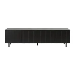 Outlet Normann Copenhagen Rib sideboard low, Soft Black