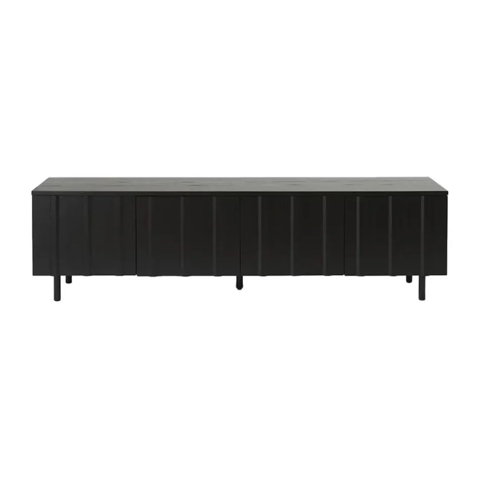 Outlet Normann Copenhagen Rib sideboard low, Soft Black