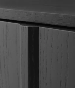 Outlet Normann Copenhagen Rib sideboard low, Soft Black