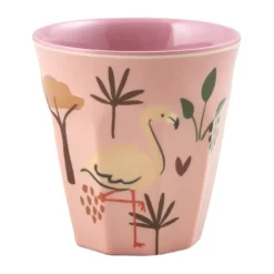 Outlet RICE children's cup melamine, Jungle Animal Pink