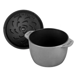 Cast Iron Casserole Pots|Cooking Pots & Casserole Dishes^STAUB Rice cocotte cast iron pot 1.6 L, Grey