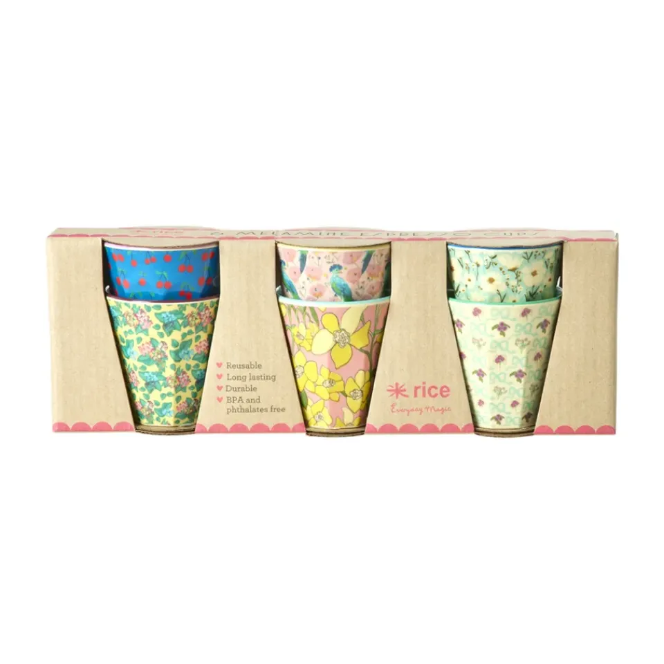 Online RICE espresso cup melamine 8 cl 6-pack, Show youre true colors Multi