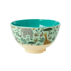 Breakfast Bowls|Children's Tableware^RICE melamine bowl small, -jungle animals Green