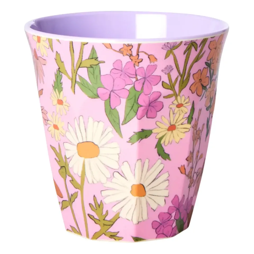 Plastic Cups|Children's Tableware^RICE melamine cup medium, Daisy dearest Multi