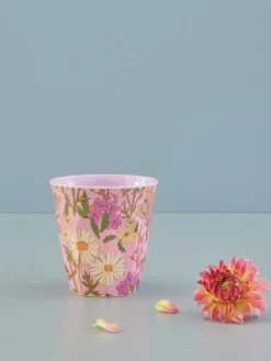 Plastic Cups|Children's Tableware^RICE melamine cup medium, Daisy dearest Multi