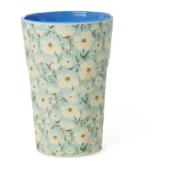 New RICE melamine mug high, Summer bloom Blue