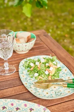Sale RICE melamine plate 22x30 cm, Summer bloom Blue