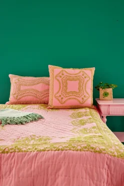 Sale RICE quilted bedspread 225x225 cm, Soft Pink