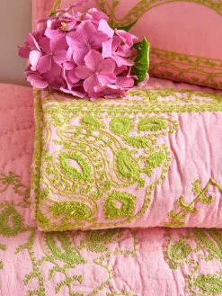 Sale RICE quilted bedspread 225x225 cm, Soft Pink
