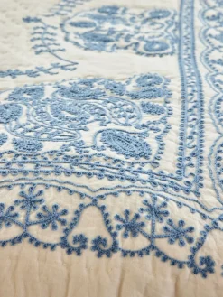 Cotton Blankets & Throws^RICE quilted blanket 140x200 cm, White