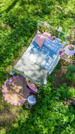Cotton Blankets & Throws^RICE quilted blanket 140x200 cm, White
