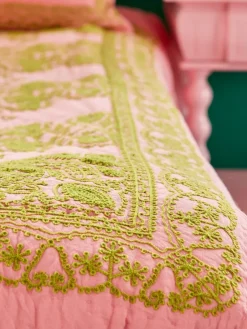 Cotton Blankets & Throws^RICE quilted blanket 140x200 cm, Soft Pink