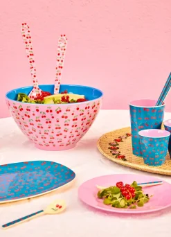 Salad Servers^RICE salad servers melamine 2 pieces, Cherry Pink