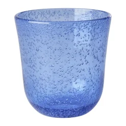 Plastic Glasses^RICE tumbler glass bubble design acrylic 41 cl, Blue