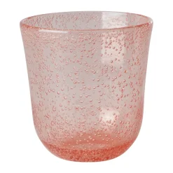 Outlet RICE tumbler glass bubble design acrylic 41 cl, Peach Orange
