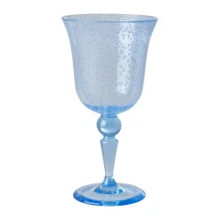Plastic Glasses|Wine Glasses^RICE wine glass bubble design 36 cl, Mint Blue