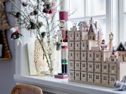 Discount Bloomingville Richie Christmas calender 33x38 cm, Nature BeigeBrown