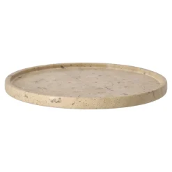 Decorative Accessories|Decorative Trays^Scandi Living Ridge decorative tray, Ø24 cm Brown