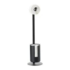 Toilet Roll Holders^Zone Denmark Rim freestanding toilet paper holder, Svart Black