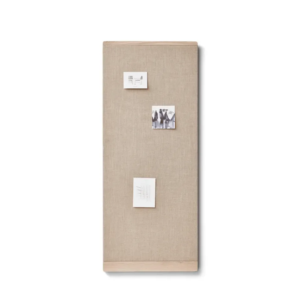Bulletin & Pin Boards^Form & Refine Rim notice board 60x145 cm, White oak Beige