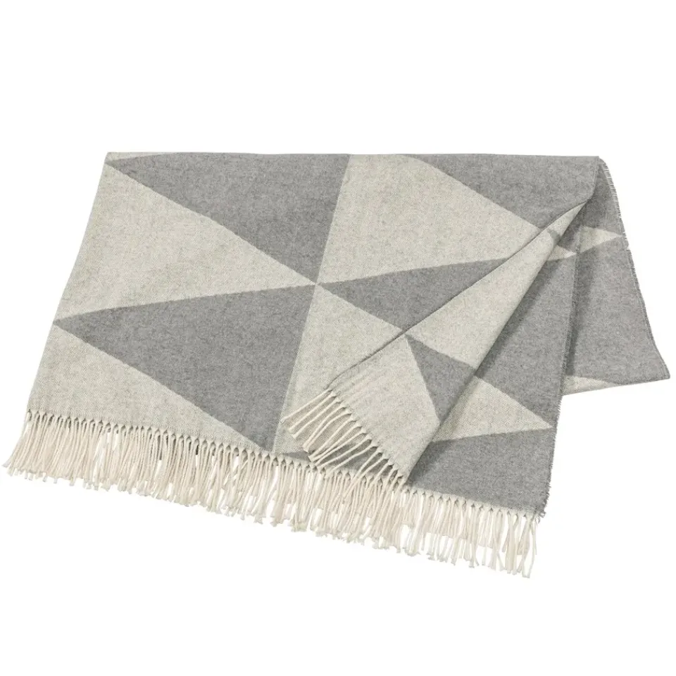 Cotton Blankets & Throws^Scandi Living Rime cotton throw, fog Grey