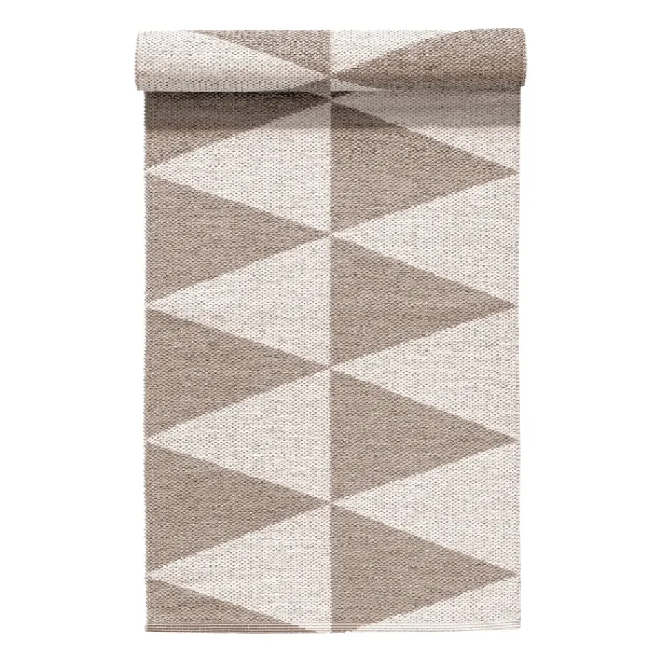 Rug Runners|Rugs For Outdoors^Scandi Living Rime plastic rug greige, 70x150cm Beige