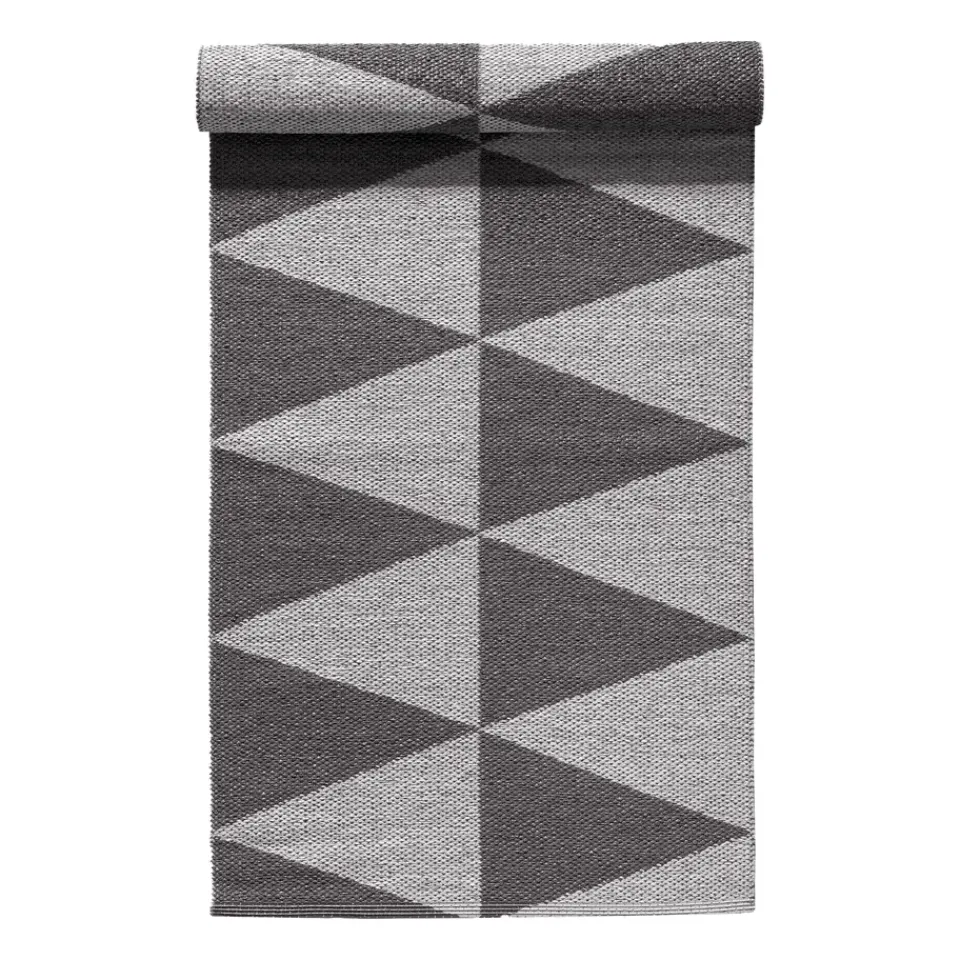 Rug Runners|Rugs For Outdoors^Scandi Living Rime plastic rug , 70x250cm Grey