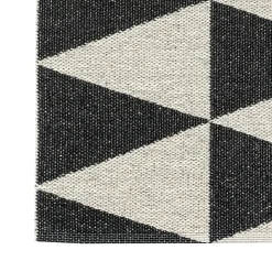 Rug Runners|Rugs For Outdoors^Scandi Living Rime rug black, 70x250 cm BlackWhite