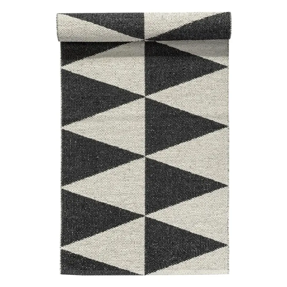 Best Scandi Living Rime rug black, 70x150 cm BlackWhite