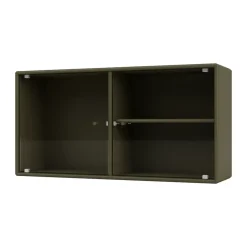 Hot Montana Ripple I display cabinet 69.6x35.4x20 cm, Oregano GreenBrown