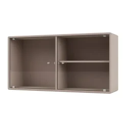 Outlet Montana Ripple I display cabinet 69.6x35.4x20 cm, Mushroom Beige